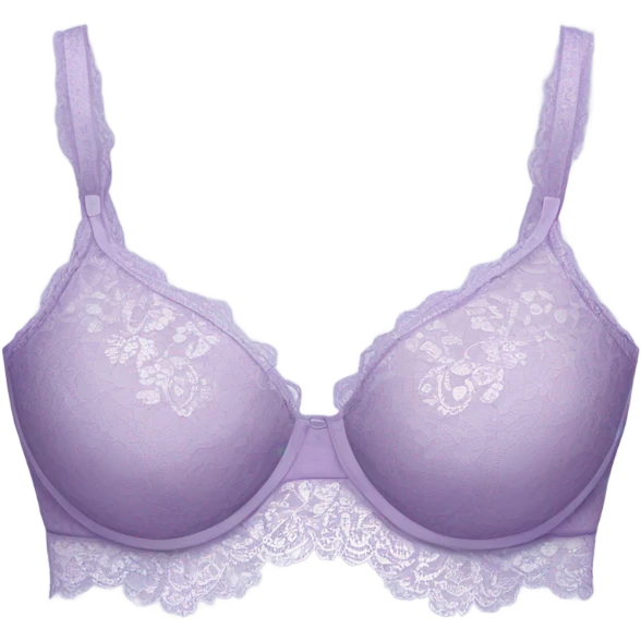 light purple lace bra emoji