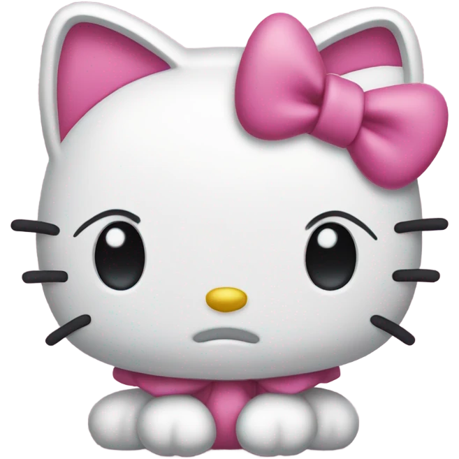 Sad hello kitty  emoji