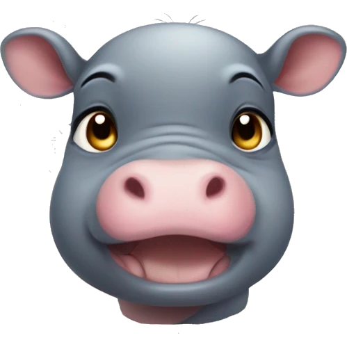 moo deng the baby hippo  emoji