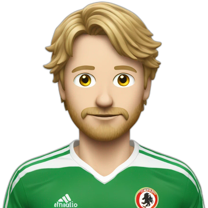 mislintat in a feyenoord shirt emoji