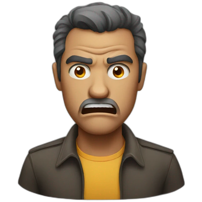 angry man emoji