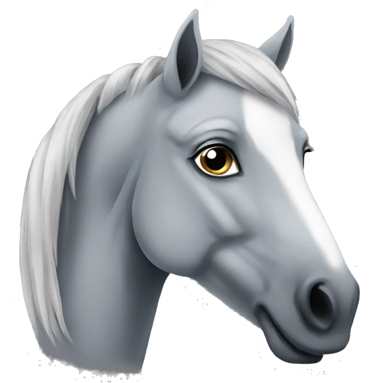 Grey horse emoji