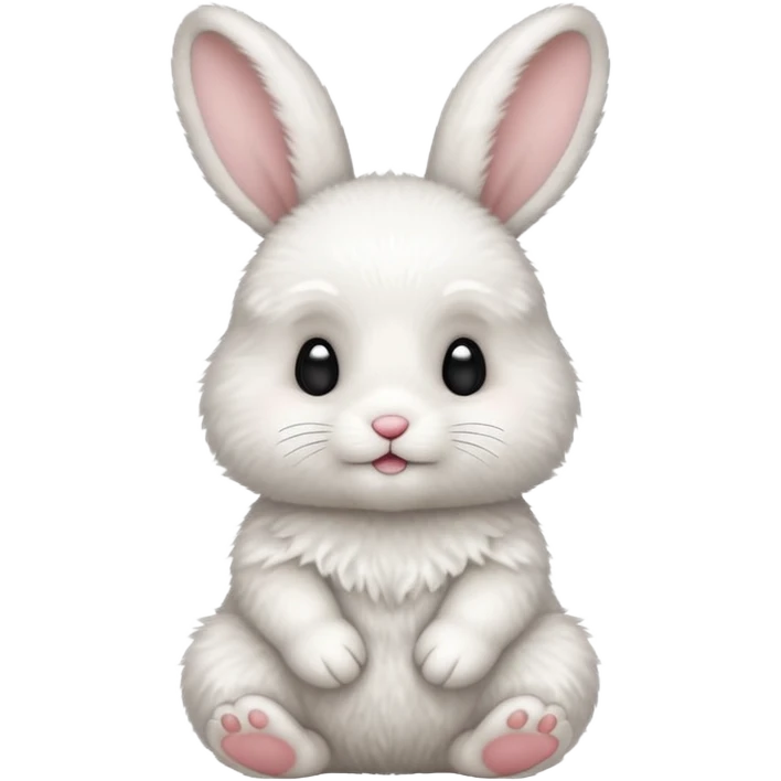 sitting on its legs baby rabbit emoji emoji