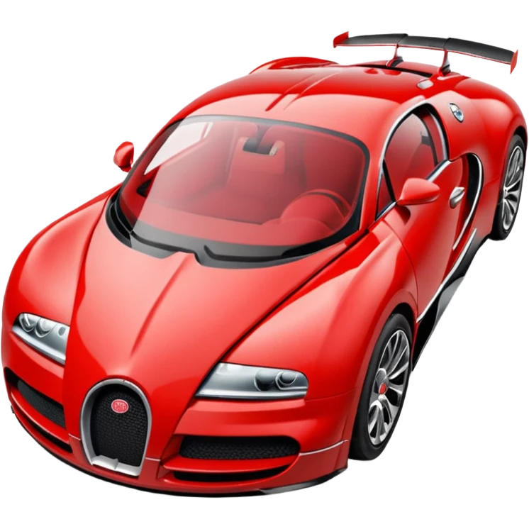 Um Bugatti vermelho emoji