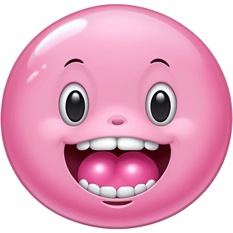 Chicle rosado emoji