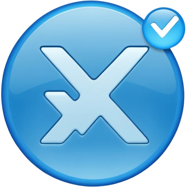 Centang biru bulat emoji