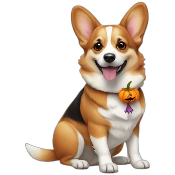 Corgi halloween emoji