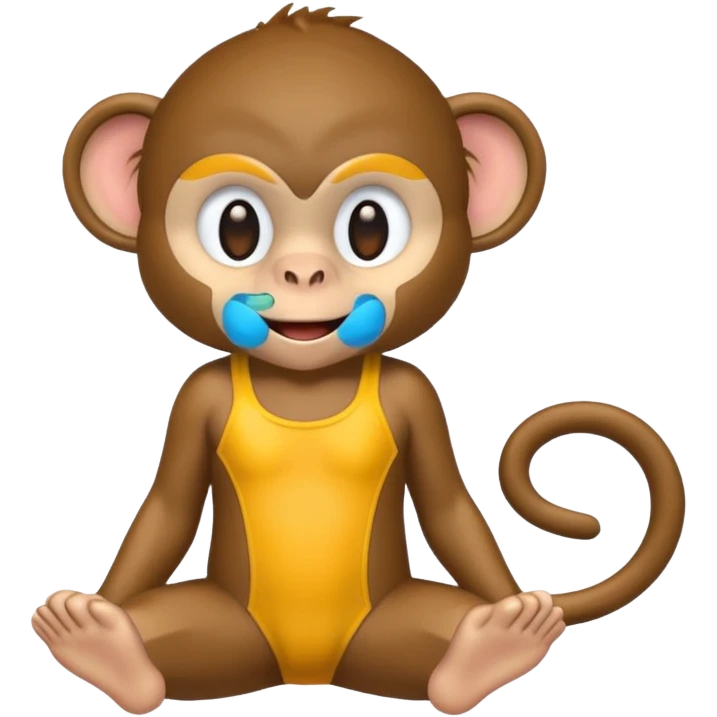 Monkey in a bathing suit emoji