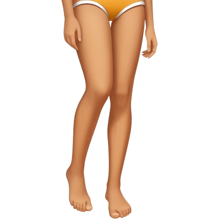 smiling leg emoji