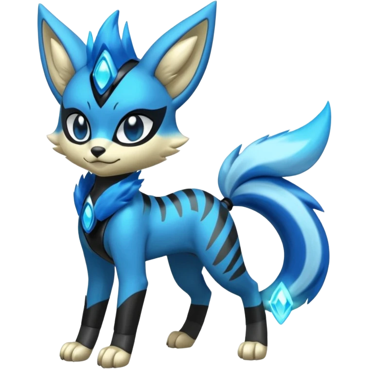 Shiny Furry Anthro Meloetta-Zeraora-Protogen-Primagen-Pokémon-Fakémon-creature emoji