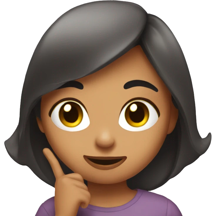 Girl doing Tik tok  emoji