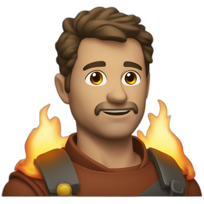 Homme qui lance du feu emoji