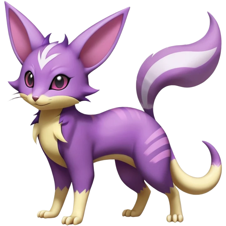 Shiny Furret-Espeon-Furret-Noibat-Noivern-Hybrid (Full body) emoji