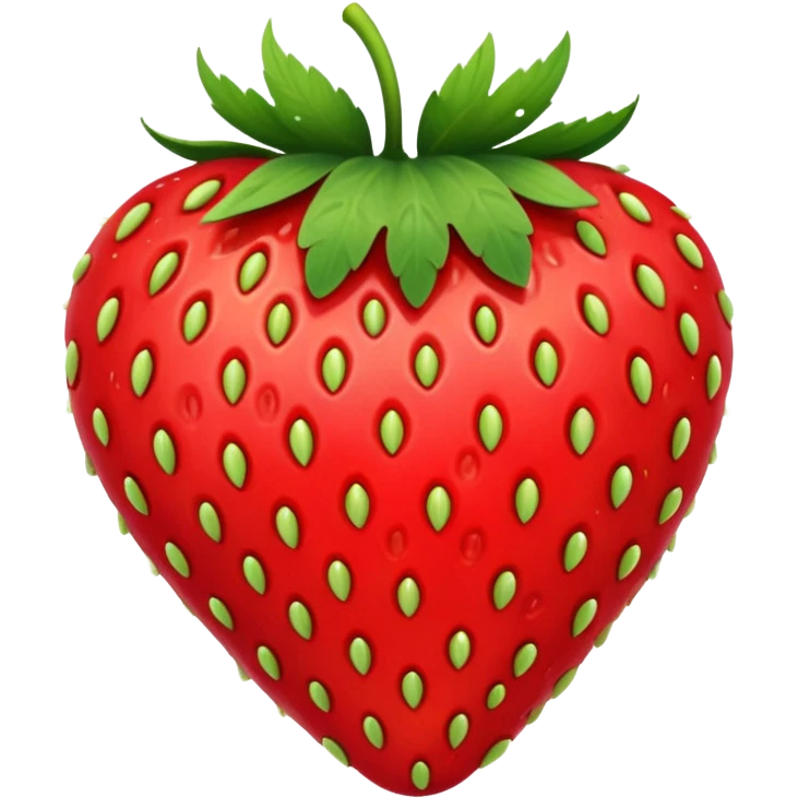 strawberry with seeds emoji