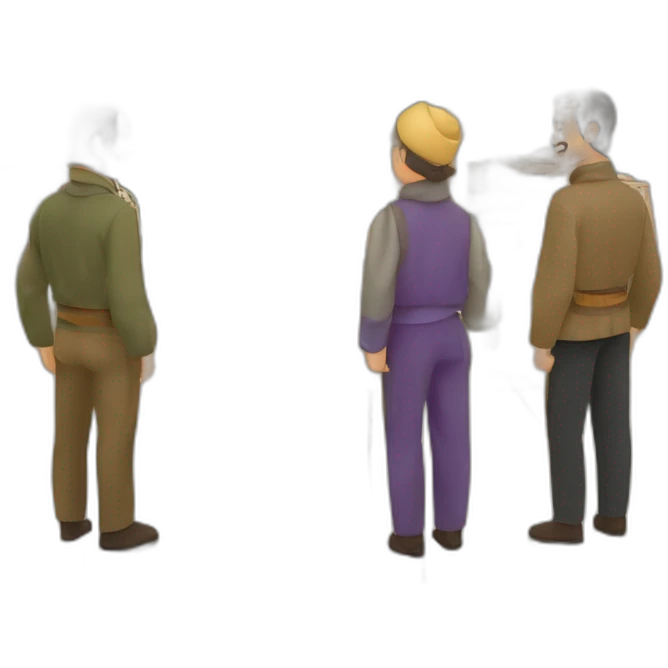 Una pareja de hombres observando la Alhambra de Granada emoji