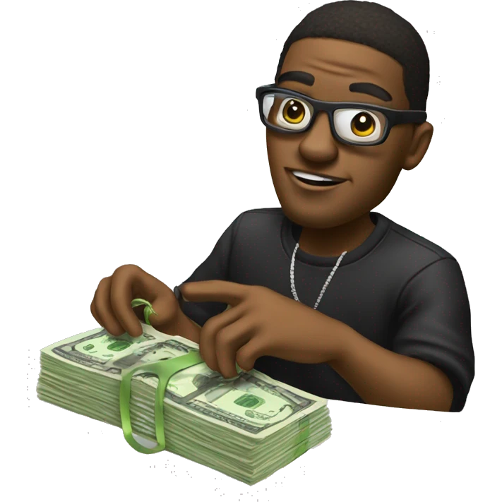 Beatmaker with money emoji