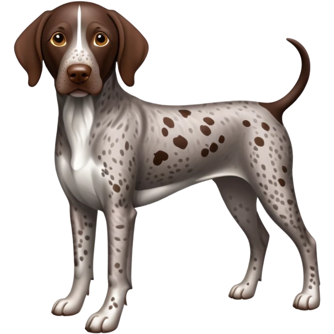 Liver roan German Shorthaired Pointer  emoji
