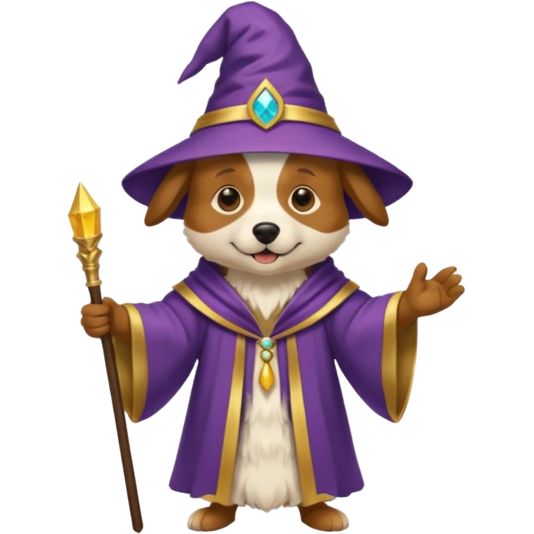 Dog wizard emoji