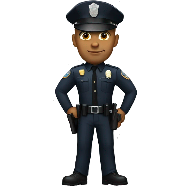 the rock policeman emoji
