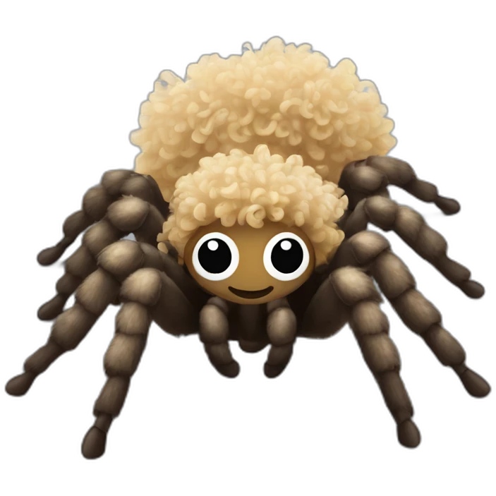 curly hair tarantula emoji