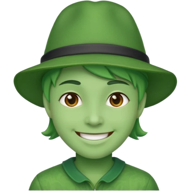 people with green hat emoji