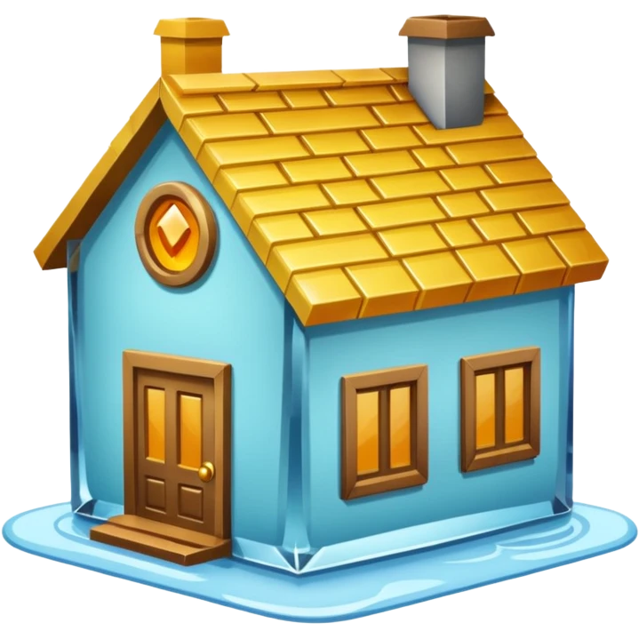 house made of cyrstal emoji