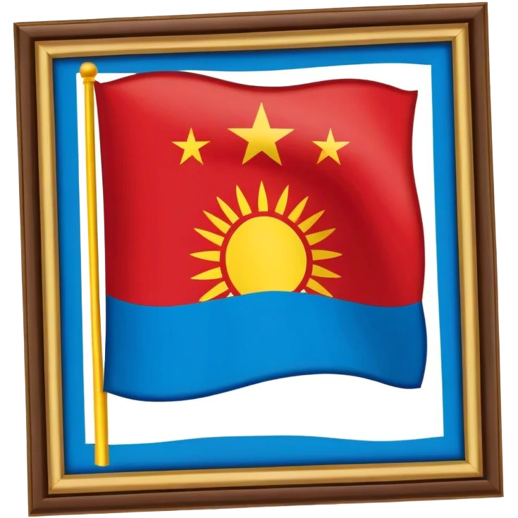 Флаг Калмыкии emoji