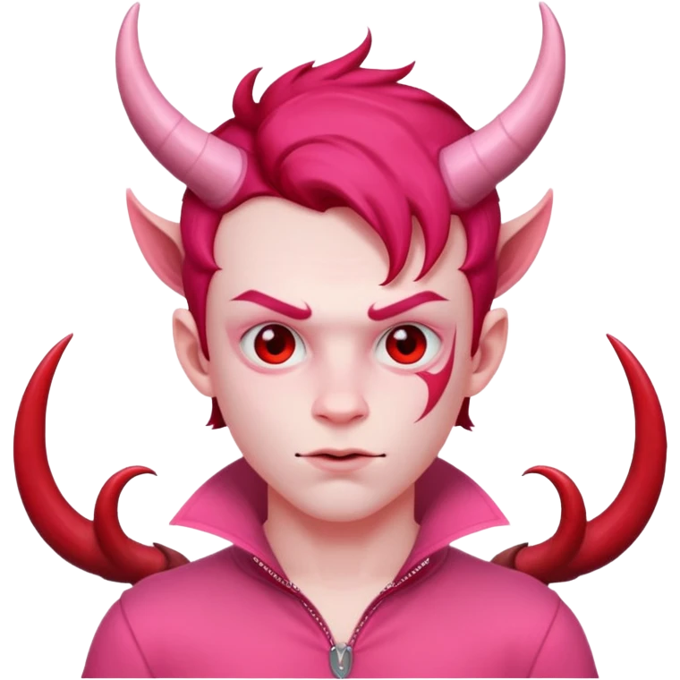 devil boyl in pink outfit emoji
