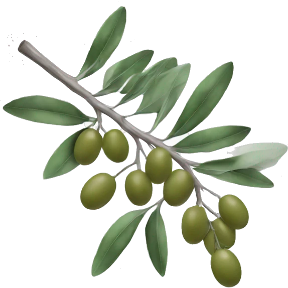 silver olive branch emoji