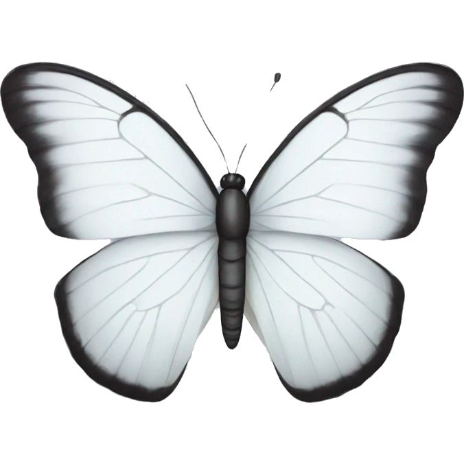 White butterfly  emoji