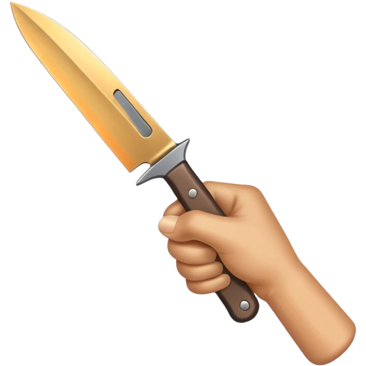 hand holding knife emoji