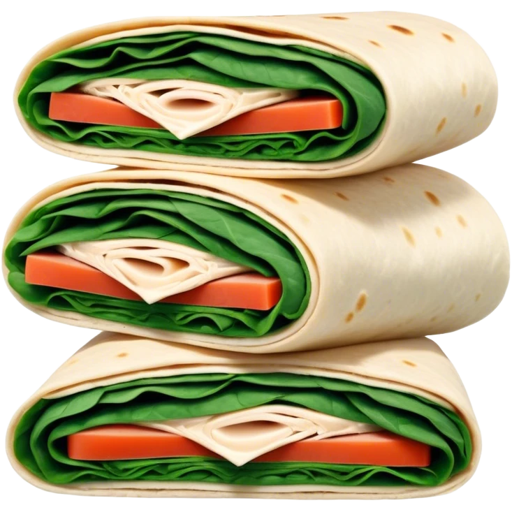 Turkey cream cheese spinach wra emoji