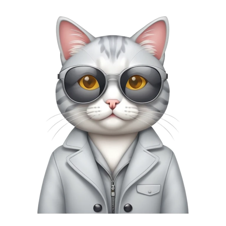 Cat wearing sunglasses emoji
