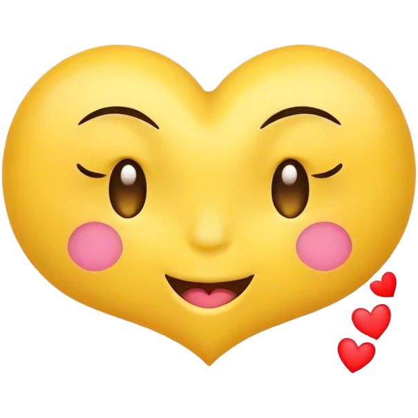 Wink face with heart eye emoji