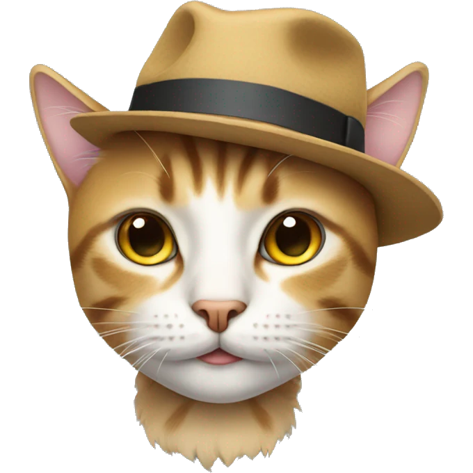 Cat with a hat emoji