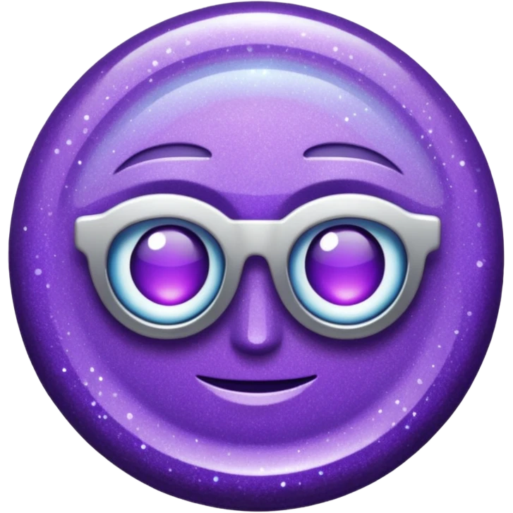 Purple Glitter Symbol of Manager emoji