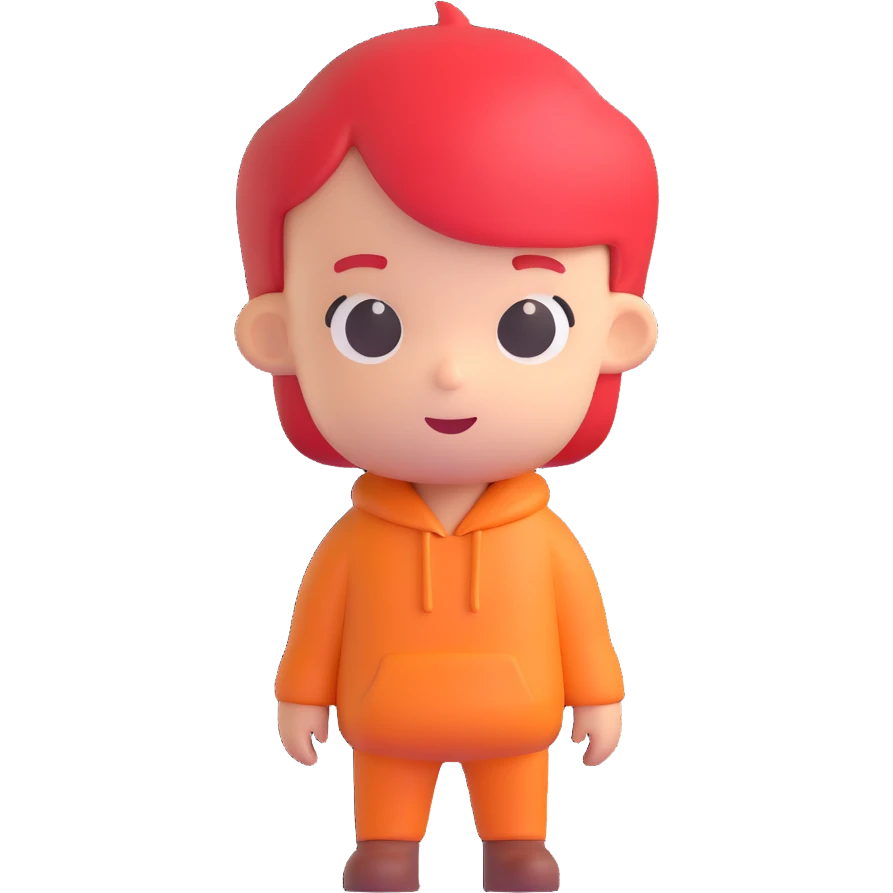 The Passionate Creator as a vibrant character emoji