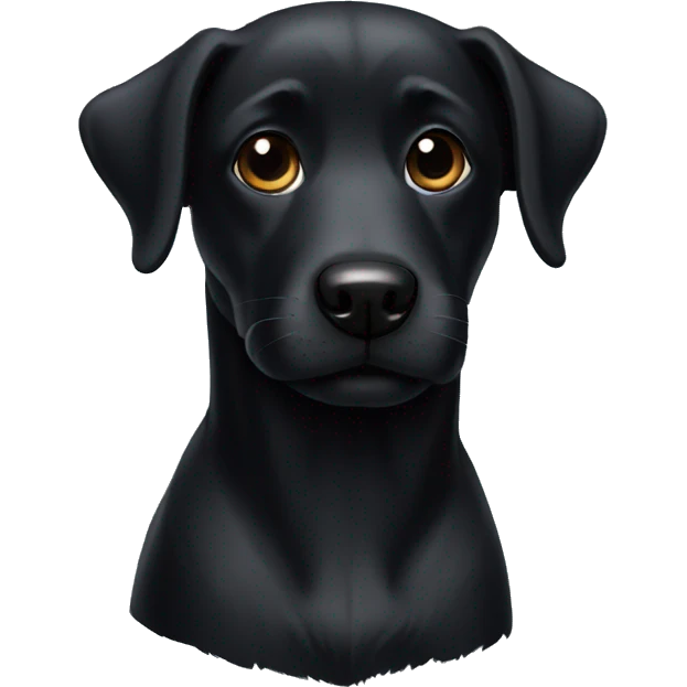 Black dog emoji