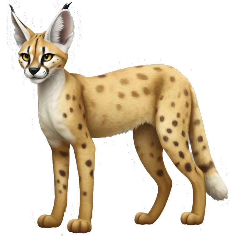 Sergal-Serval-Caracal-Vernid full body emoji