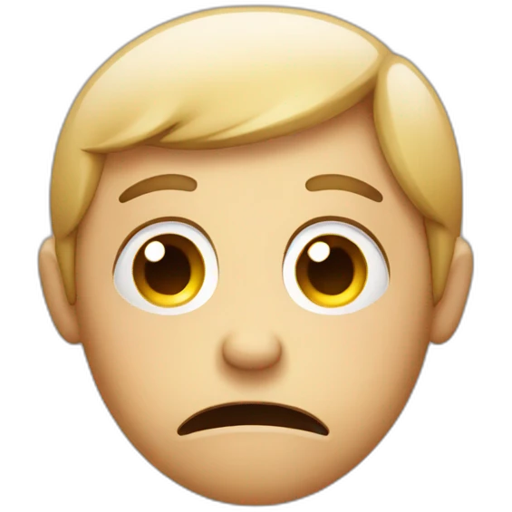sad face emoji