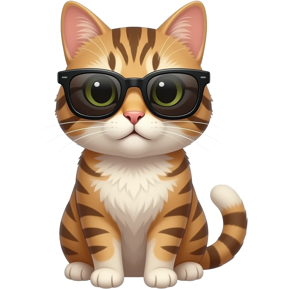 Cat wearing sunglasses emoji