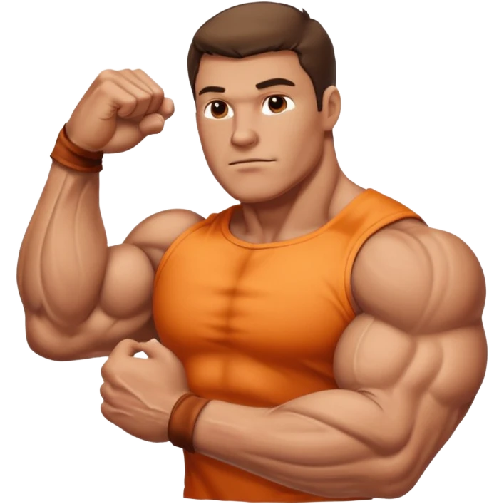 big muscular man arm emoji