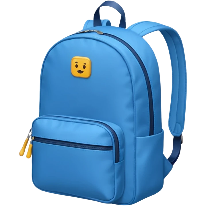 blue small backpack emoji