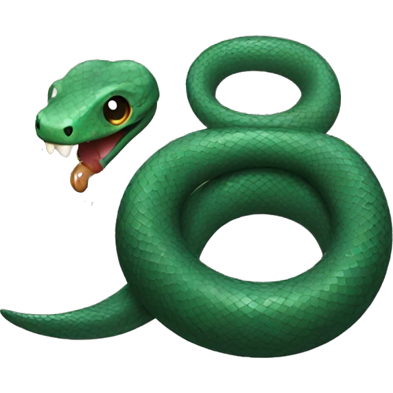 snake with nail art emoji