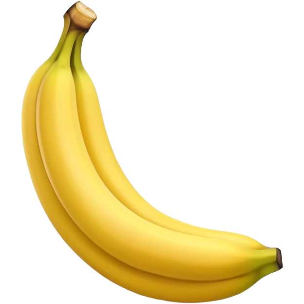 yellow banana with peel partially open emoji