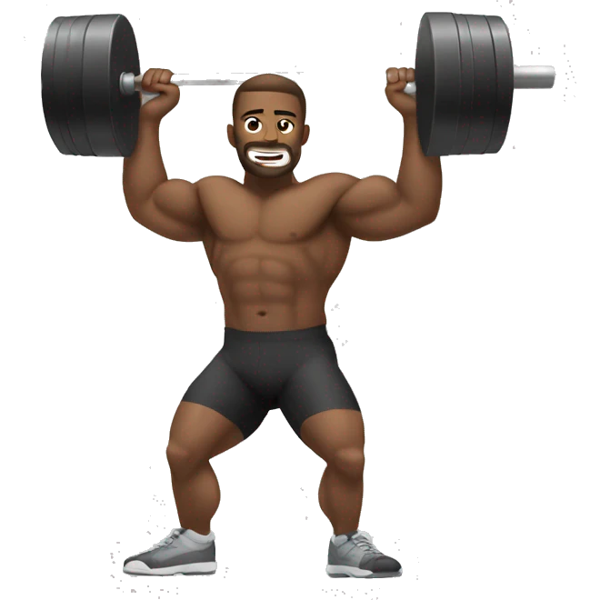 Weightlifting man emoji emoji