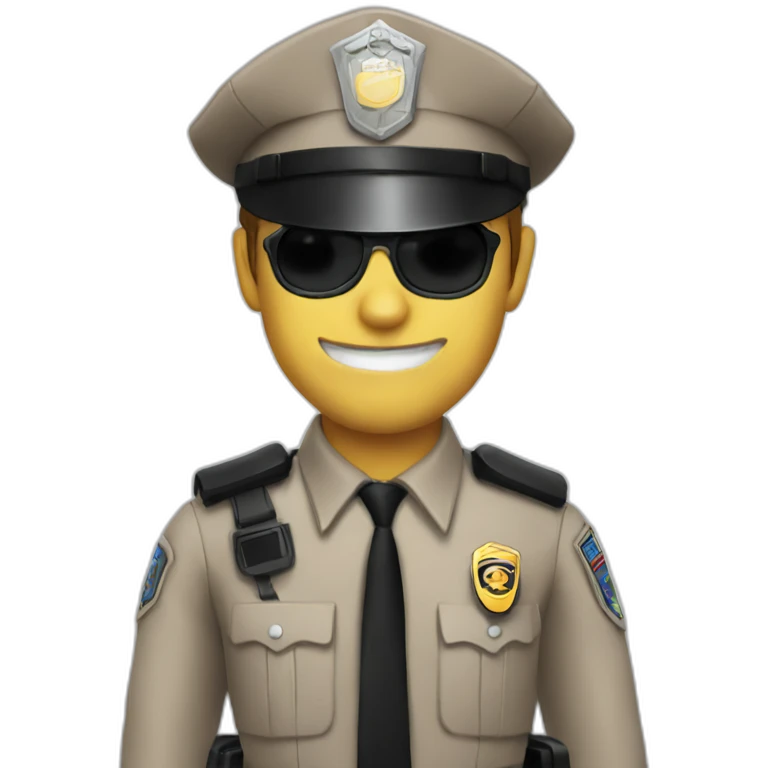 spider cop emoji