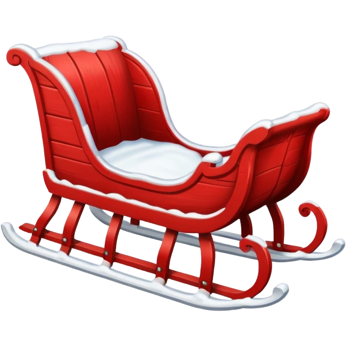 vintage winter sleigh emoji