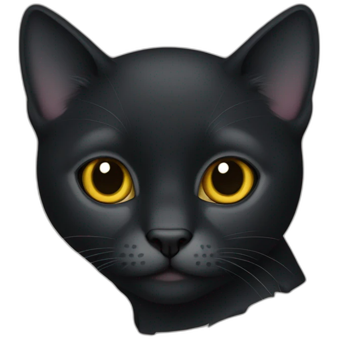 gato negro emoji
