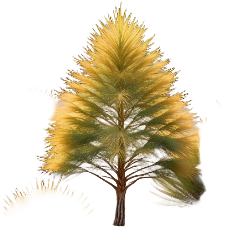 Cinematic Realistic Allocasuarina Emoji, Tall and elegant, with long, needle-like foliage that gives the tree a fine, wispy appearance. The tree’s soft, golden-brown color adds warmth to the landscape. Soft glowing outline, capturing the essence of Australian beauty, strength, and serenity in an allocasuarina tree! emoji